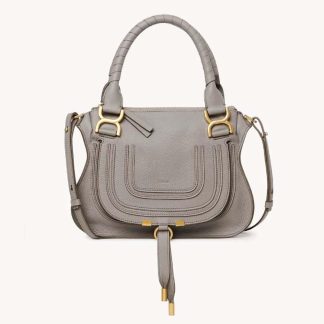 Chloe Women Marcie Small Double Carry Bag-Silver
