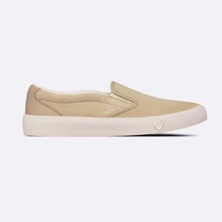 Dior Men B101 Slip-on Sneaker Beige Suede and Smooth Calfskin