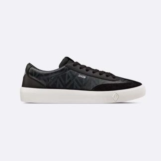 Dior Men B101 Sneaker Black CD Diamond Canvas with Smooth Calfskin and Nubuck