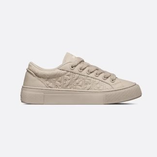 Dior Men B33 Sneaker Beige Grained Calfskin and Beige Dior Gravity Leather