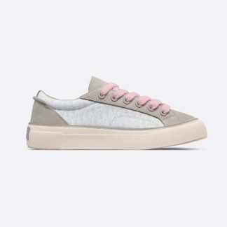 Dior Men B33 Sneaker Gray and White Dior Oblique Jacquard and Gray Suede