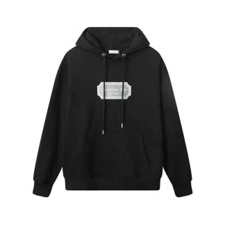 Dior Men Christian Dior Couture Hooded Sweatshirt Black Cotton Fleece