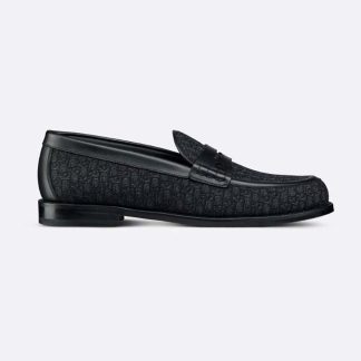 Dior Men Granville Loafer Black Dior Oblique Jacquard