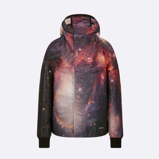 Dior Men Hooded Blouson Multicolor Technical Fabric