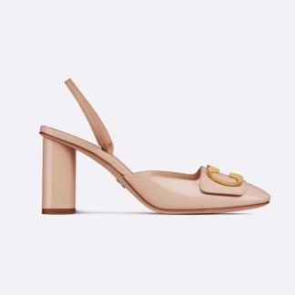 Dior Women C'est Dior Slingback Pump Nude Patent Calfskin