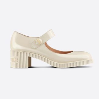 Dior Women D-Doll Pump White Shiny Calfskin
