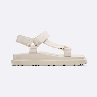 Dior Women D-Wave Sandal White Lambskin