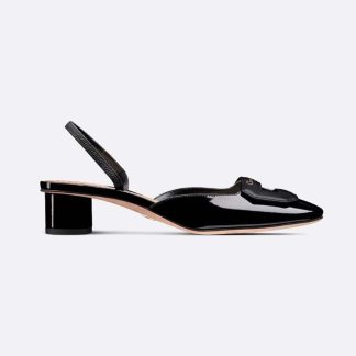 Dior Women Day Slingback Pump Black Patent Calfskin