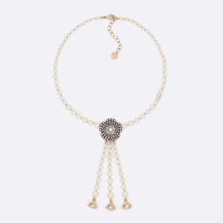 Dior Women Jardin Enchanté Necklace Antique Matte Copper-Finish Metal