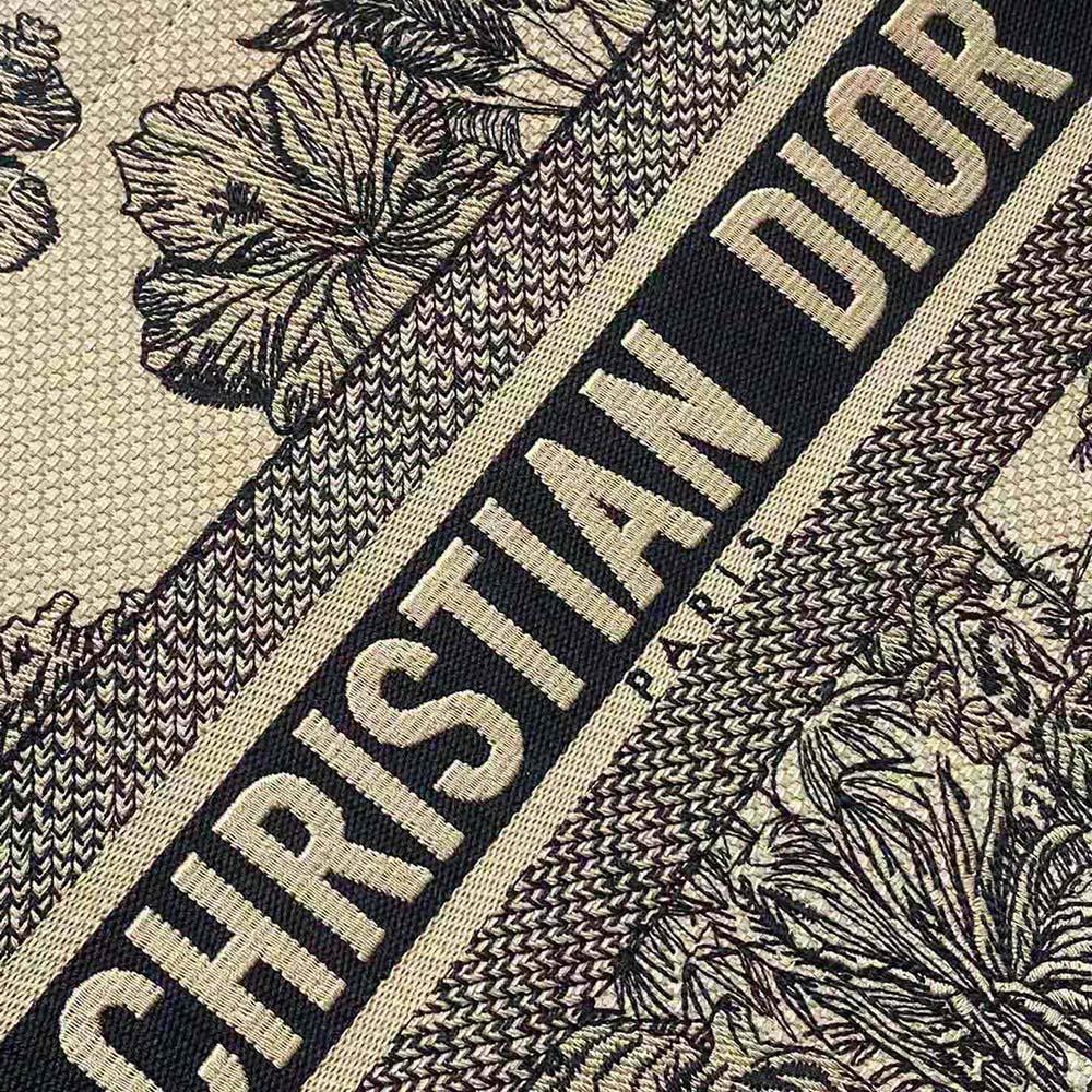 Dior Women Medium Dior Book Tote Beige Multicolor Toile de Jouy Voyage Embroidery - 图片 8