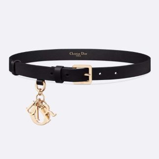 Dior Women Miss Dior Belt Black Smooth Calfskin 20 MM
