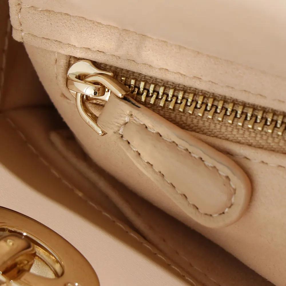 Dior Women Small Lady Dior My ABCDior Bag Sand-Colored Cannage Lambskin - Image 9