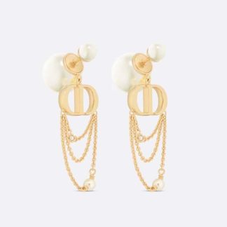 Dior Women Tribales Earrings Gold-Finish Metal
