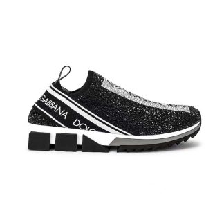 Dolce Gabbana D&amp;G Men Fast Sneakers with Fusible Rhinestones