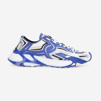 Dolce Gabbana D&amp;G Men Mesh Fast Sneakers-Blue