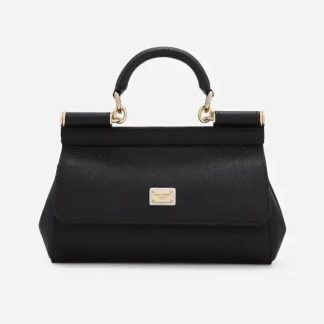 Dolce Gabbana D&amp;G Women Small Sicily Handbag-Black BB7116A100180999