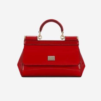 Dolce Gabbana D&amp;G Women Small Sicily Handbag-Red