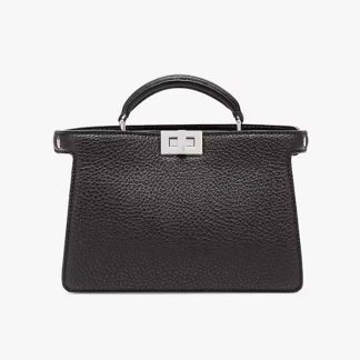 Fendi Men Peekaboo ISeeU XCross Black Leather Bag