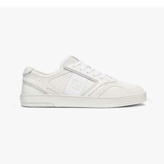 Fendi Men Step White Leather Low-tops