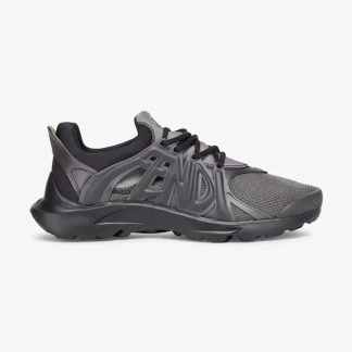 Fendi Men Tag Sneakers Black Technical Mesh Running Sneakers