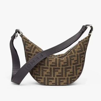 Fendi Unisex FF Jacquard Fendi Melon Small FF Bag
