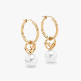 Fendi Women F Is Fendi Earrings Gold-coloured