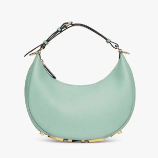 Fendi Women Fendigraphy Small Mint Green Leather Bag