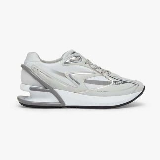 Fendi Women First 1 Gray Fabric Trainers