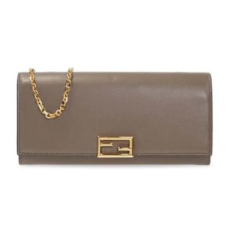 Fendi Women Shoulder Bag Brown Chain Leather Wallet