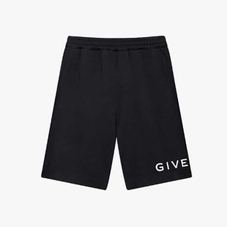 Givenchy Women Archetype Bermuda Shorts in Fleece-Black