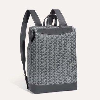 Goyard Women Sac A Dos Cisalpin in Goyardine Canvas &amp; Chevroches Calfskin-Silver
