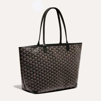 Goyard Women Sac Artois MM in Goyardine Canvas &amp; Chevroches Calfskin-Black