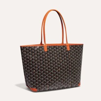 Goyard Women Sac Artois MM in Goyardine Canvas &amp; Chevroches Calfskin-Brown