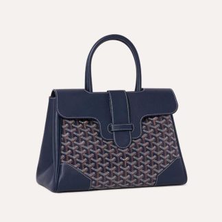 Goyard Women Saïgon Tote Bag-Navy