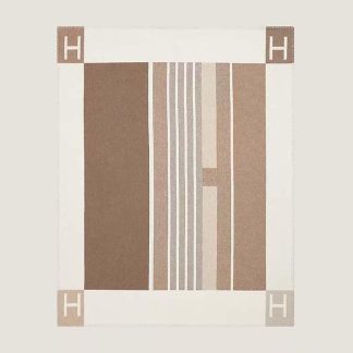 Hermes Unisex Avalon Vibration Throw Blanket-Brown