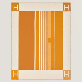 Hermes Unisex Avalon Vibration Throw Blanket-Orange