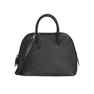 Hermes Unisex Bolide 1923 Bag in Epsom Calfskin-BlackSilver