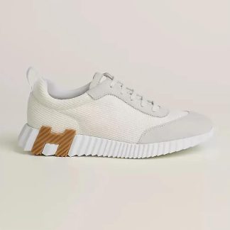 Hermes Unisex Bouncing Sneaker-WhiteBrown H241202Z 90390