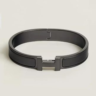 Hermes Unisex Clic HH So Black Bracelet H703203FK01T5