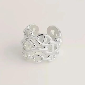 Hermes Women Chaine D Ancre Enchainee Ring Large Model