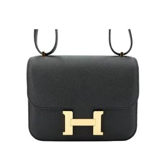 Hermes Women Constance 19 Bag Epsom Leather-BlackGold