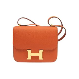 Hermes Women Constance 19 Bag Epsom Leather-OrangeGold
