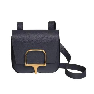 Hermes Women Della Cavalleria Mini Bag Epsom Leather-BlackGold