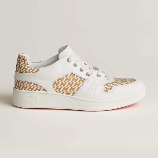 Hermes Women Free Sneaker in Calfskin-White