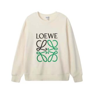 Loewe Men Anagram Regular Fit Sweatshirt in Cotton-White