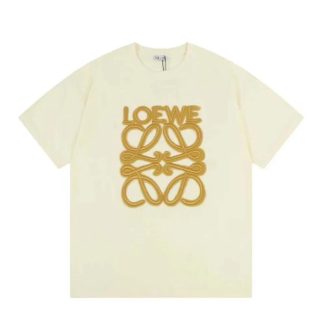 Loewe Men LOEWE Neon T-shirt in Cotton-WhiteGold