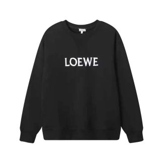 Loewe Men Regular Fit Sweatshirt in Cotton-Black