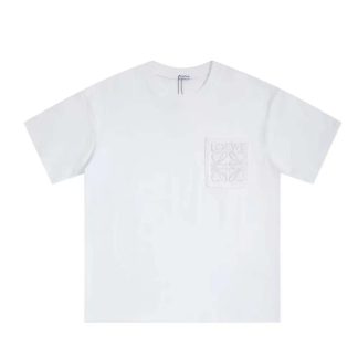 Loewe Men Relaxed Fit T-shirt in Cotton-Off-white