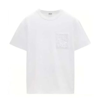 Loewe Men Relaxed Fit T-shirt in Cotton-White