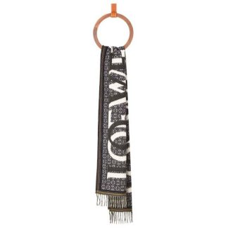 Loewe Unisex LOEWE Love Scarf in Wool and Cashmere